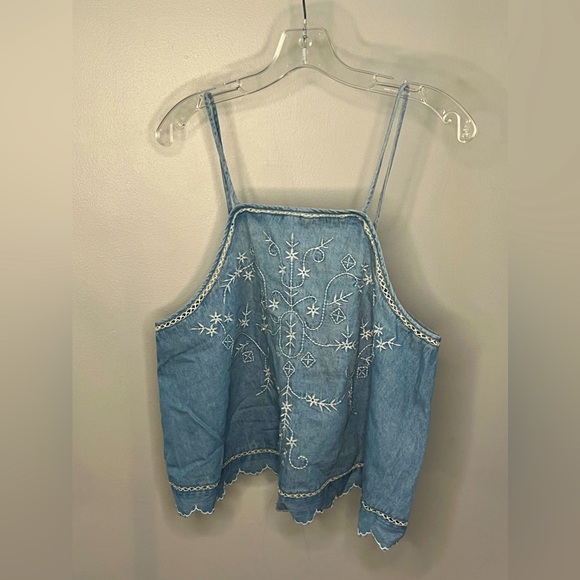 American Eagle Outfitters Tops - American Eagle Denim Crop Top